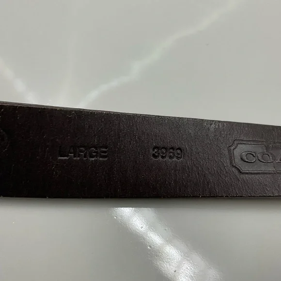 Coach Leather Belt Size Large Women’s Red Blue Brown 3969 - Picture 6 of 9